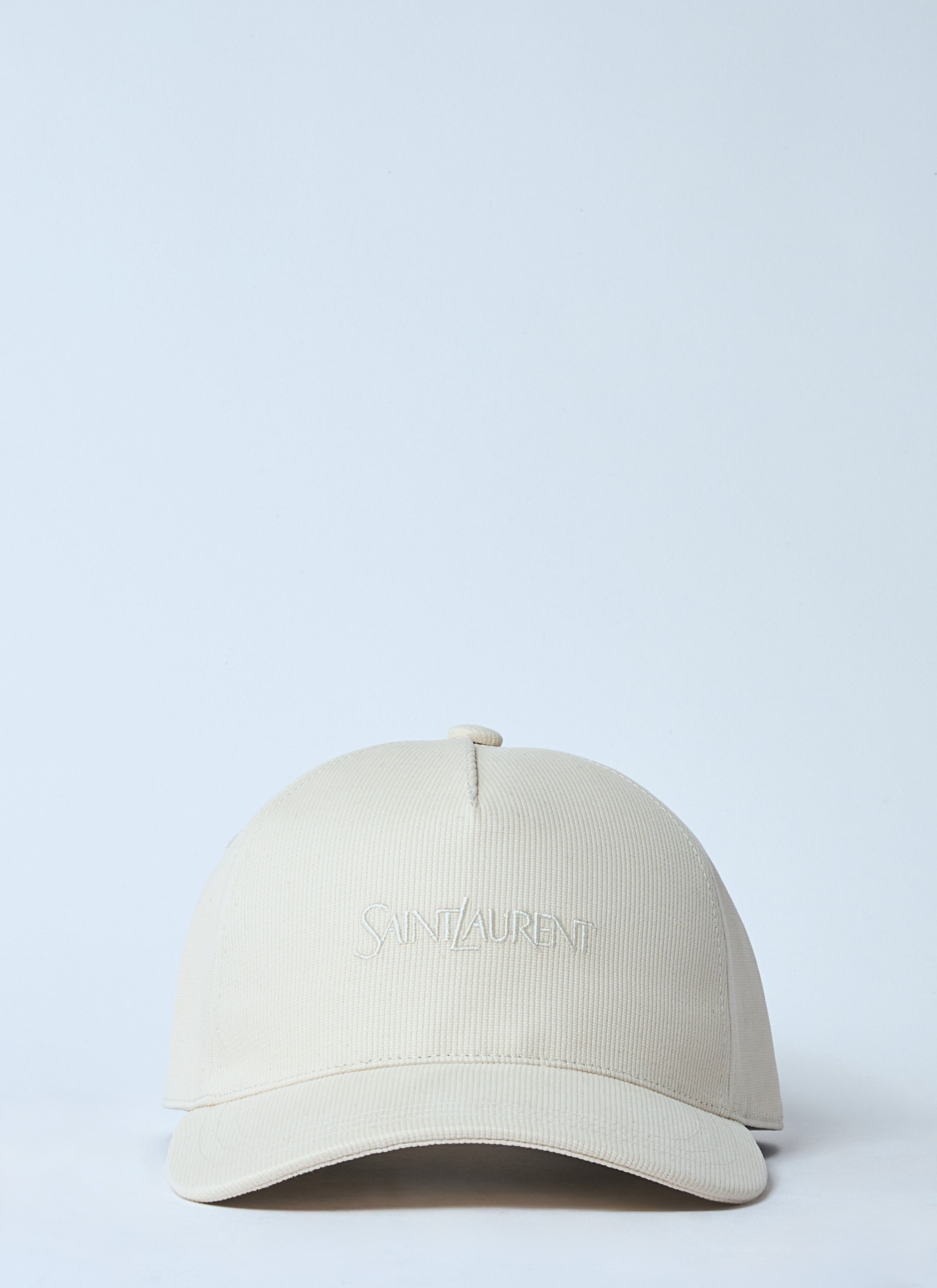 Saint Laurent Women Logo Embroidery Baseball Cap - 1