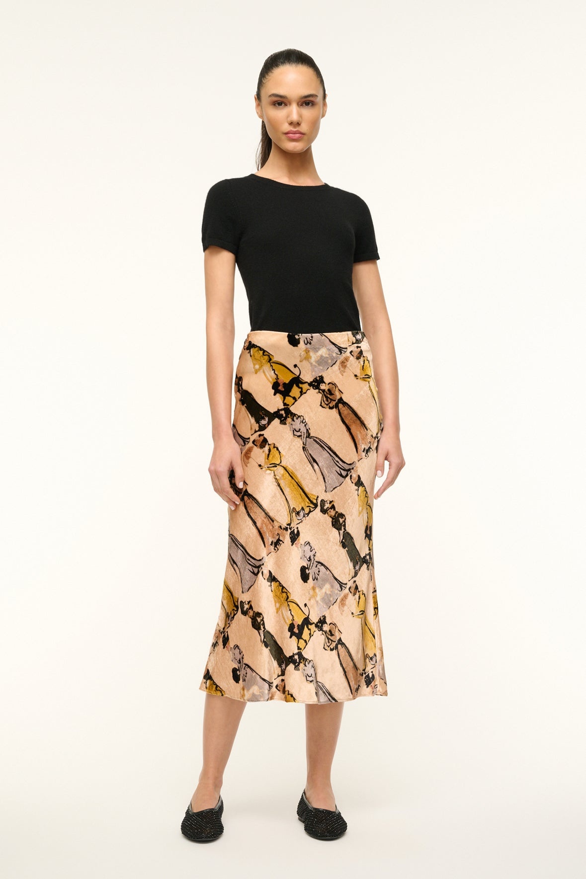 STAUD SADIE SKIRT WALK IN THE PARK - 2