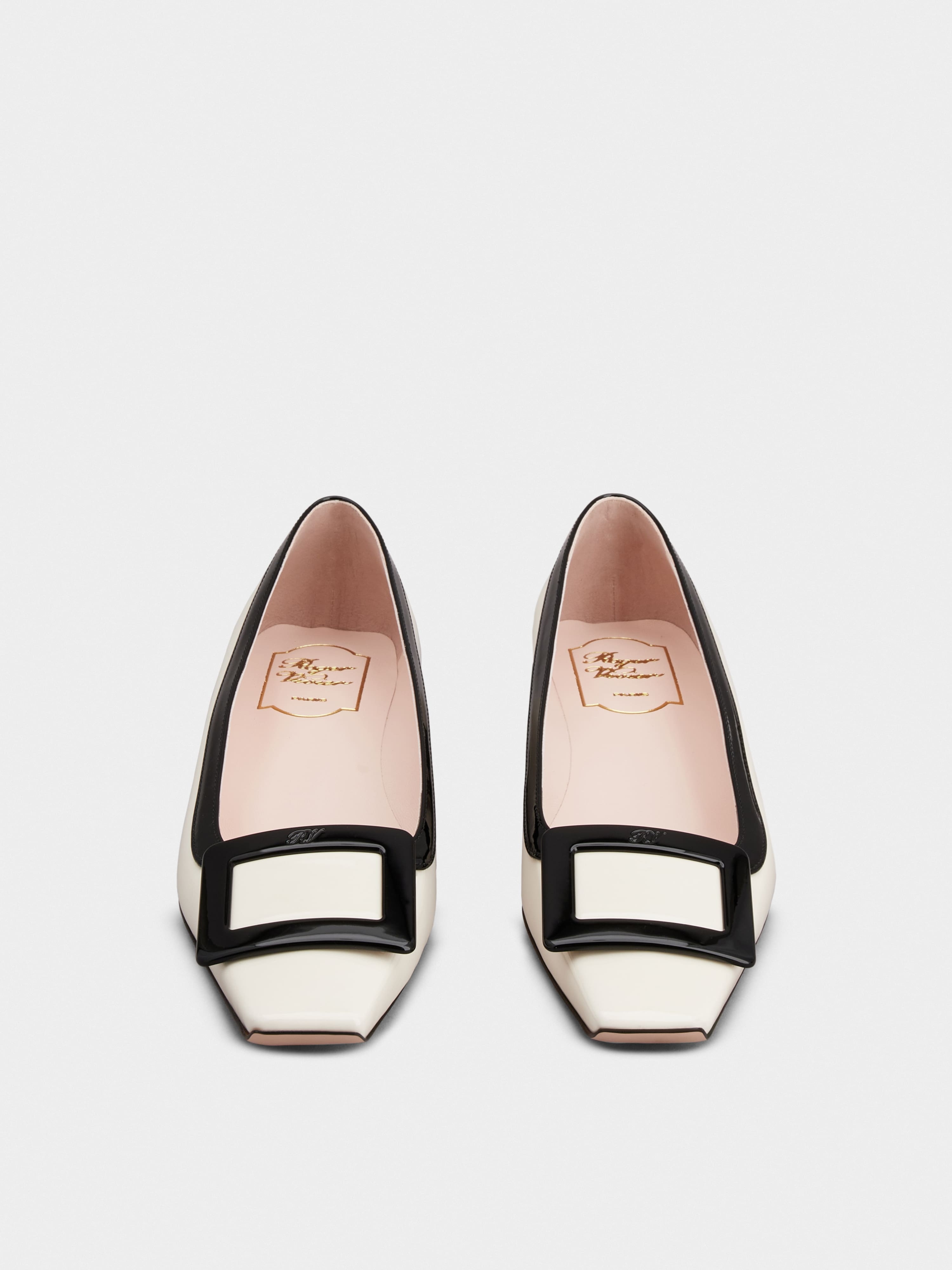 Belle Vivier Lacquered Buckle Ballerinas in Patent Leather - 7