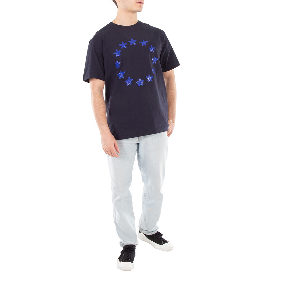 Etudes Stars Print Regular Cotton T-Shirt - 4