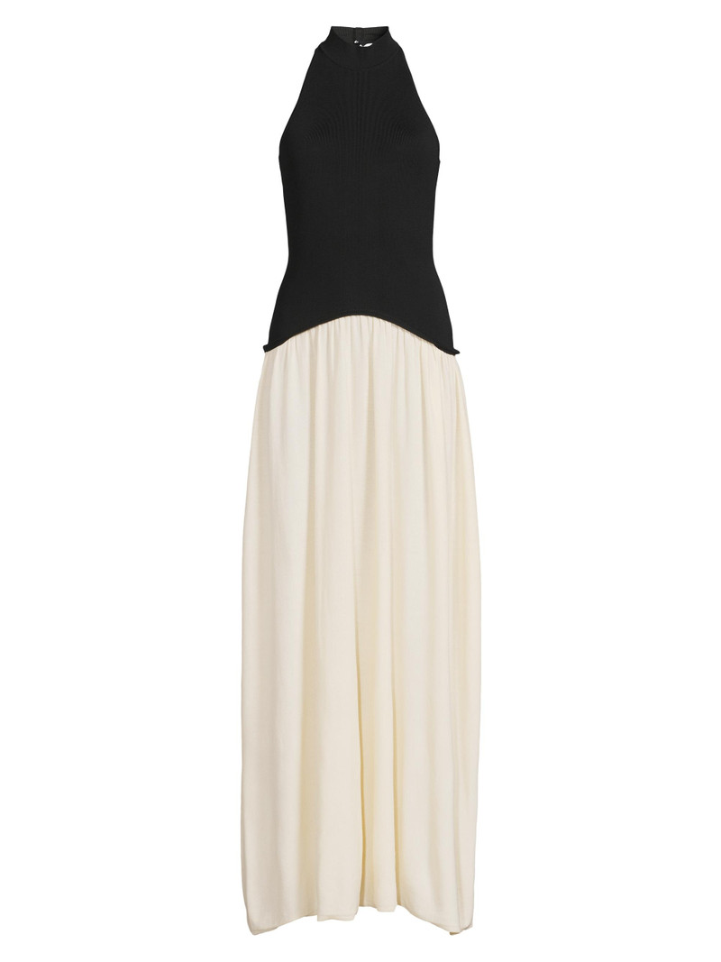 Women's Soglio Halter Dress - Ecru Noir 1