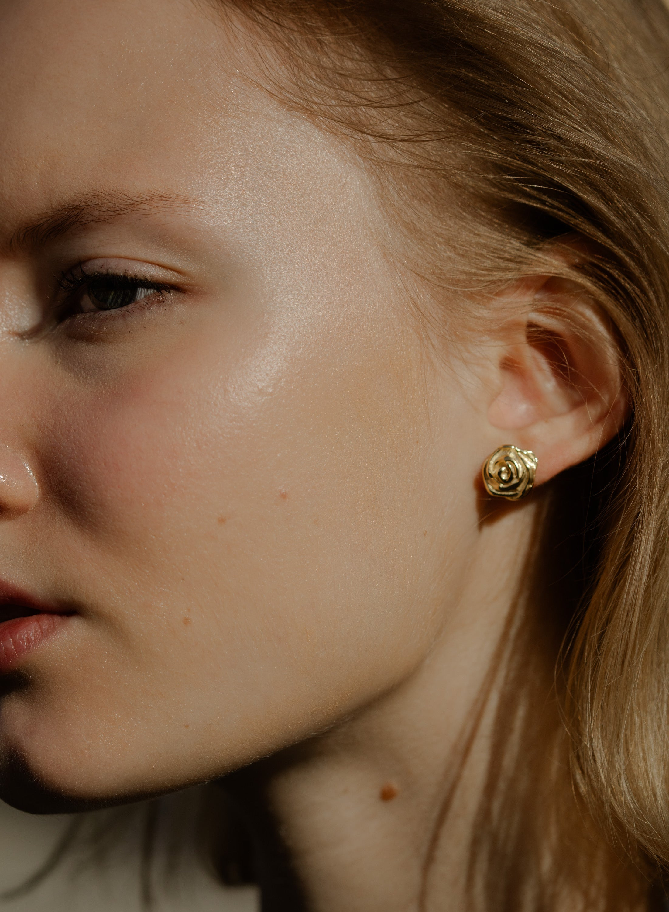 Tiny Rose Earrings - 2