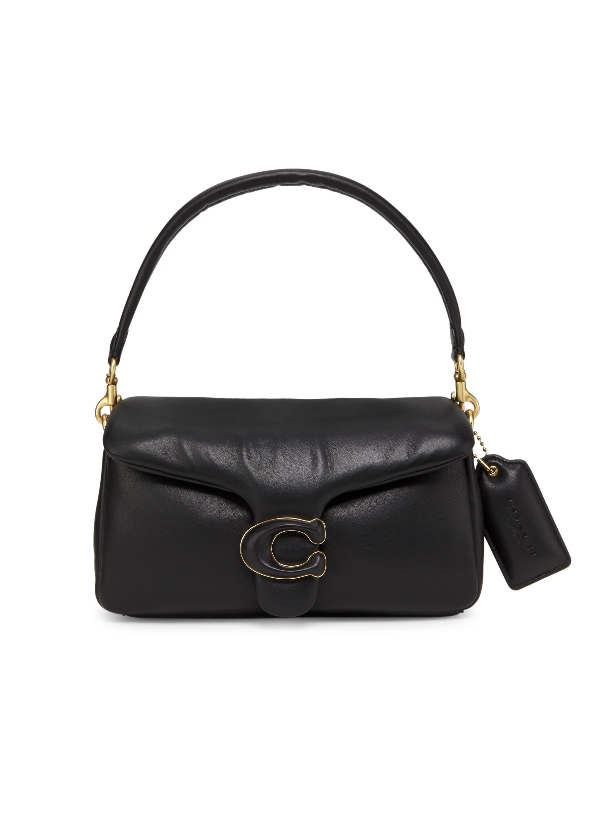 Women's Pillow Tabby 26 Leather Shoulder Bag - Black - 1