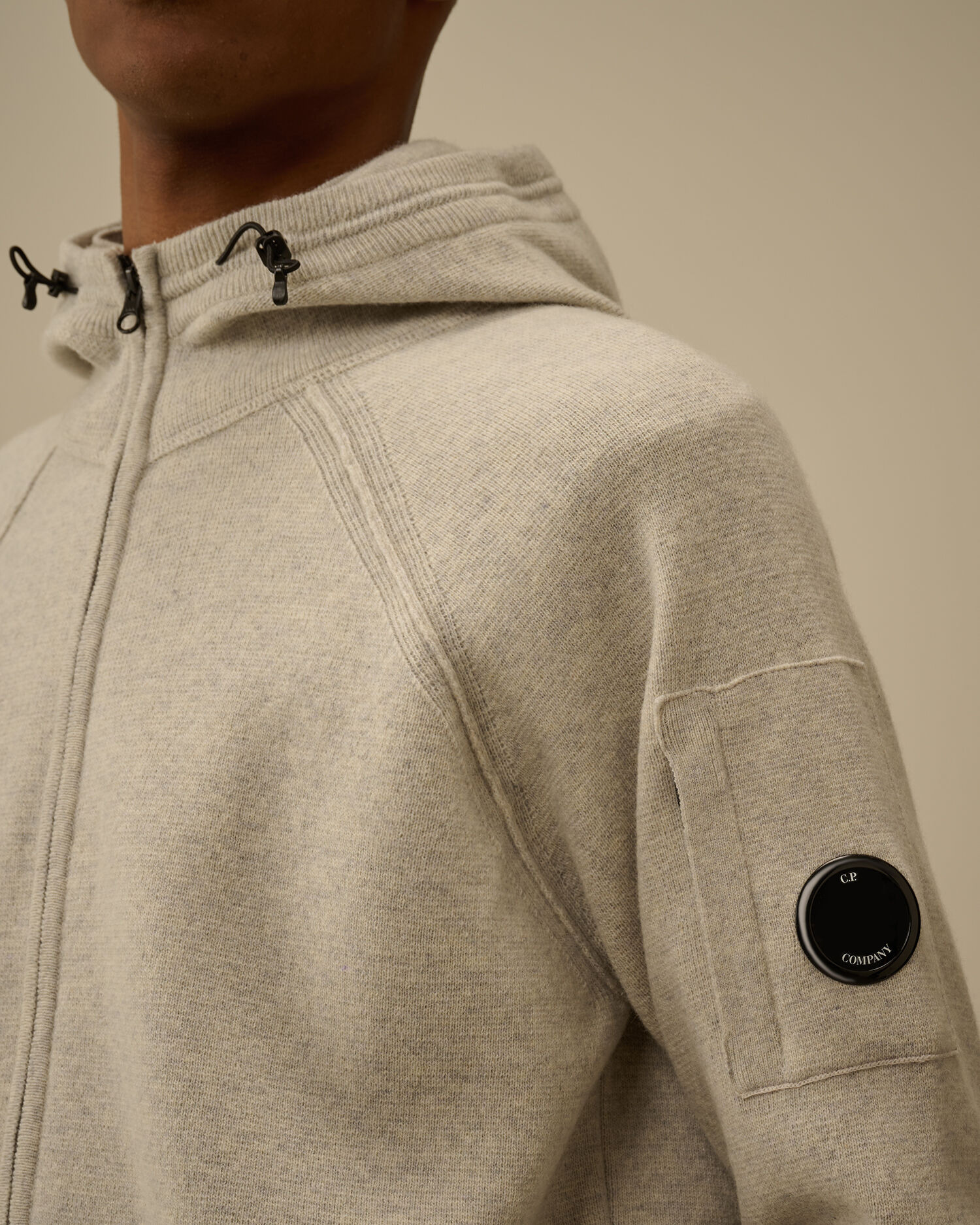 Lambswool GRS Hooded Full Zip Sweater - 5