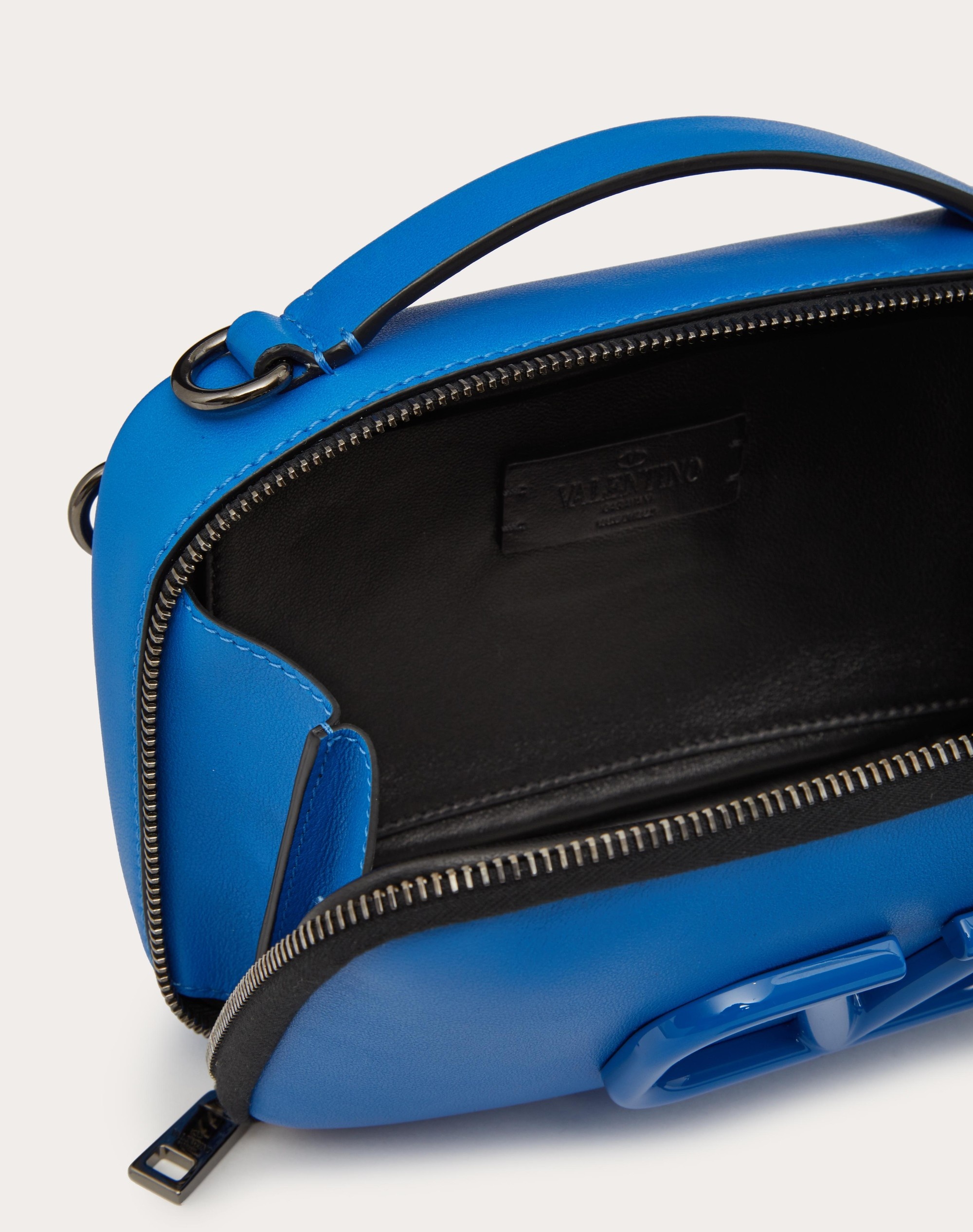 LACQUERED VLOGO SIGNATURE LEATHER CROSSBODY BAG - 4