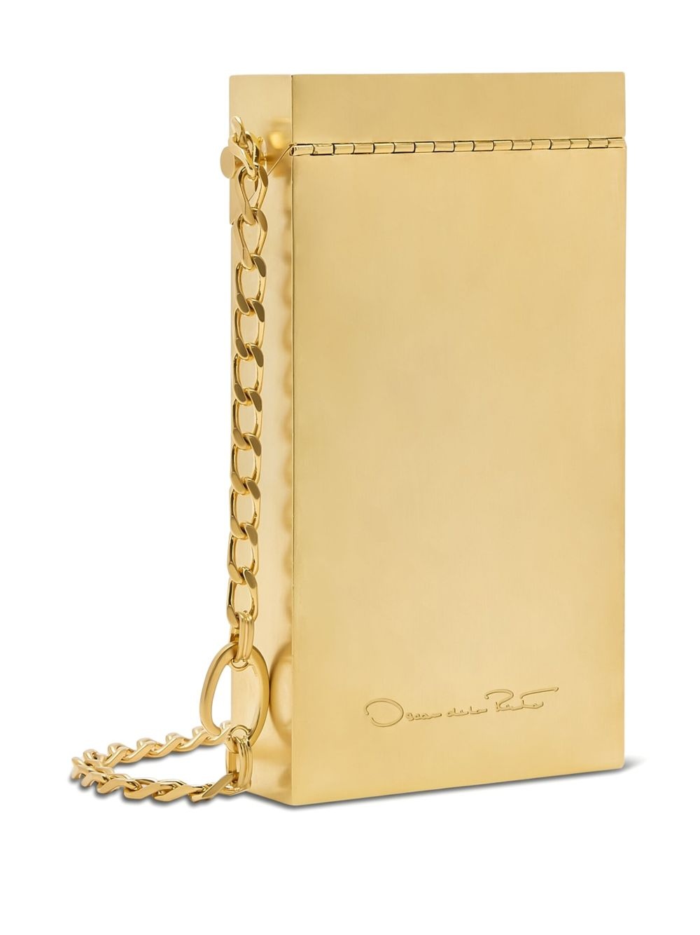 logo-plaque clutch bag - 2