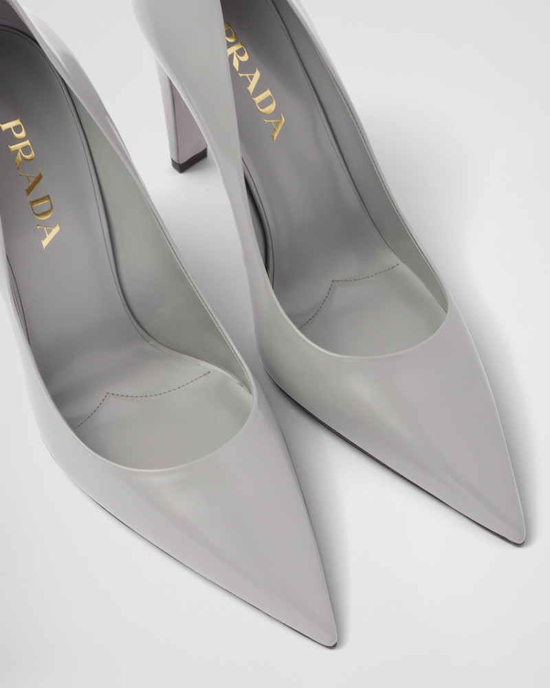 Brushed leather pumps 5