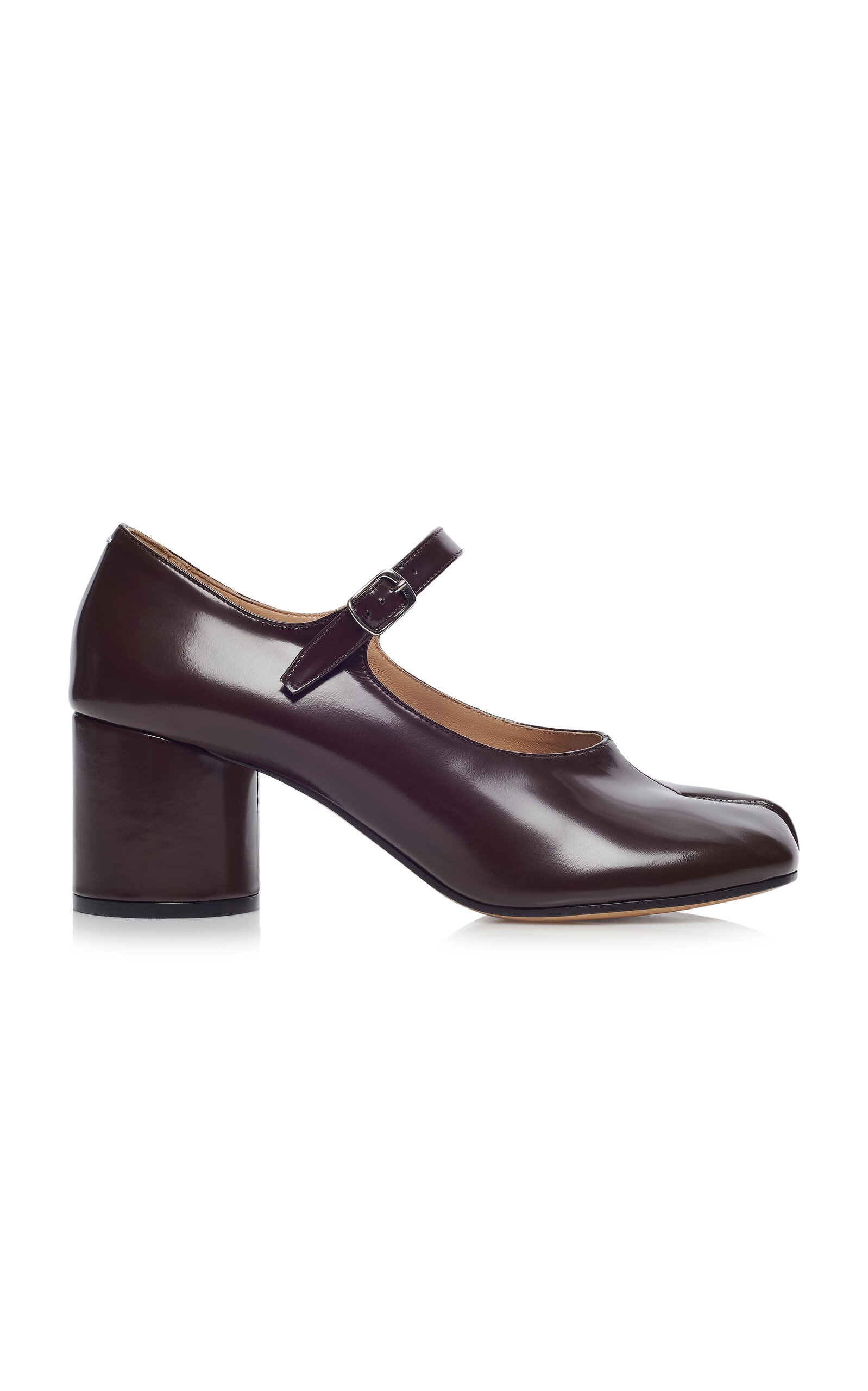 Tabi Leather Mary Jane Pumps brown - 1