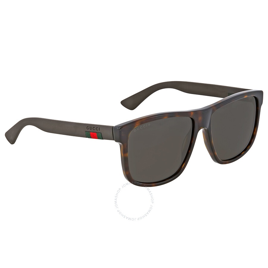 Gucci Polarized Grey Square Men's Sunglasses GG0010S 003 58 - 3