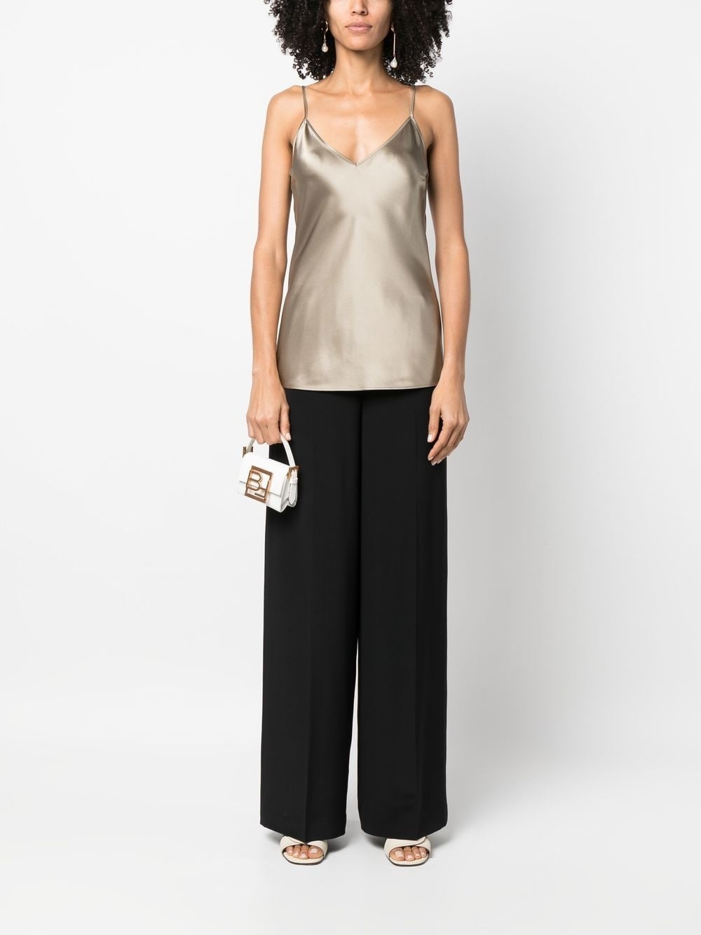 elasticated wide-leg trousers - 2