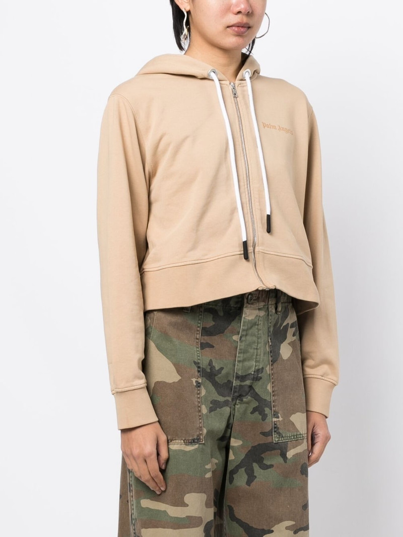 로고 인쇄 작물 hoodie 3
