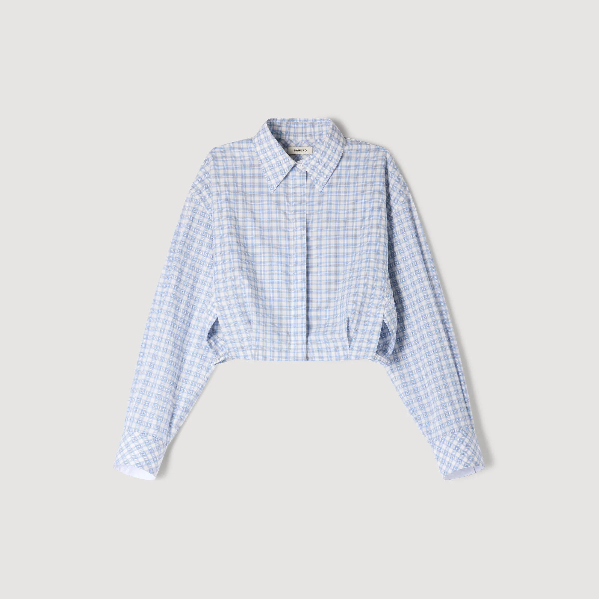 CROPPED CHECKED SHIRT - 1