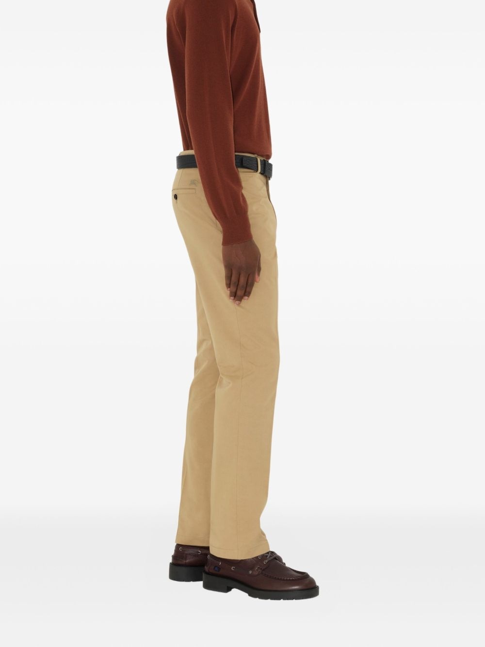 cotton straight pants - 4