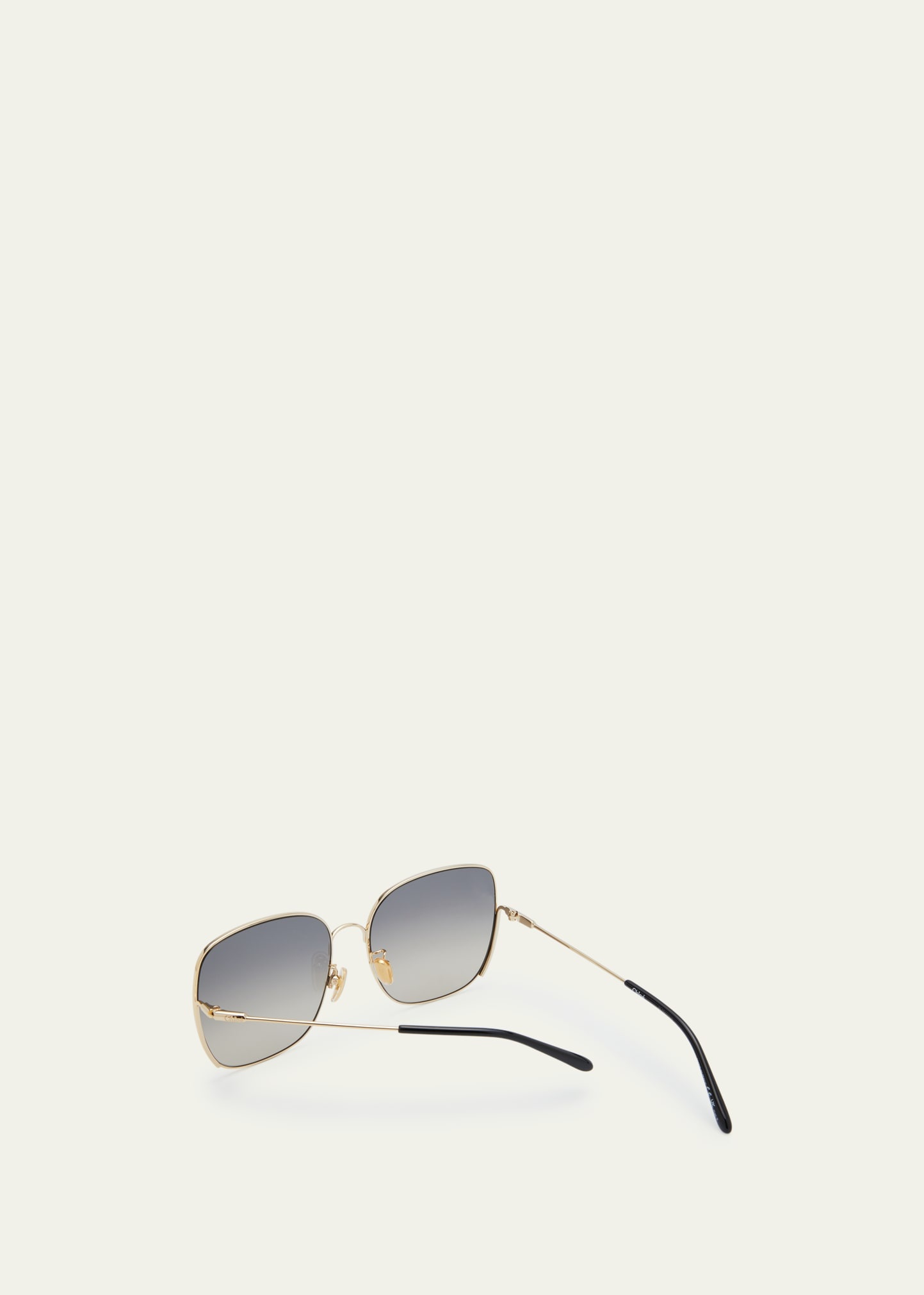 Gradient Square Metal Sunglasses - 2