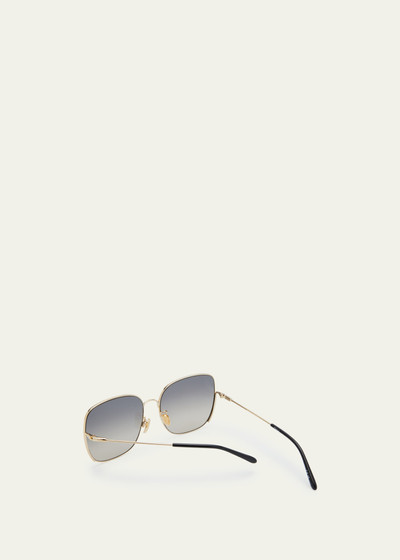 Chloé Gradient Square Metal Sunglasses outlook
