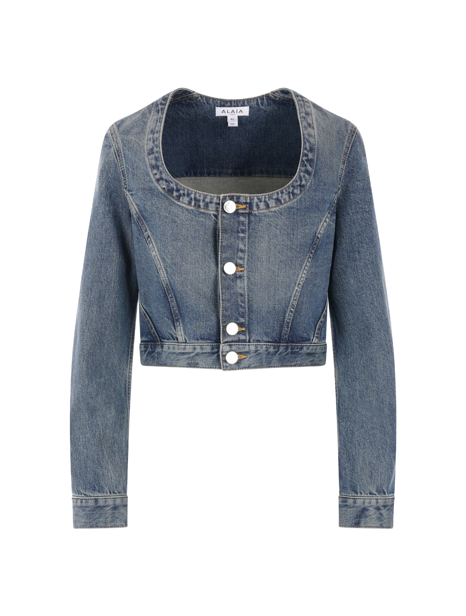 ALAIA アライア デニムジャケットCropped denim jacket906554 ALAIA アライア デニムジャケットCropped denim jacket906554