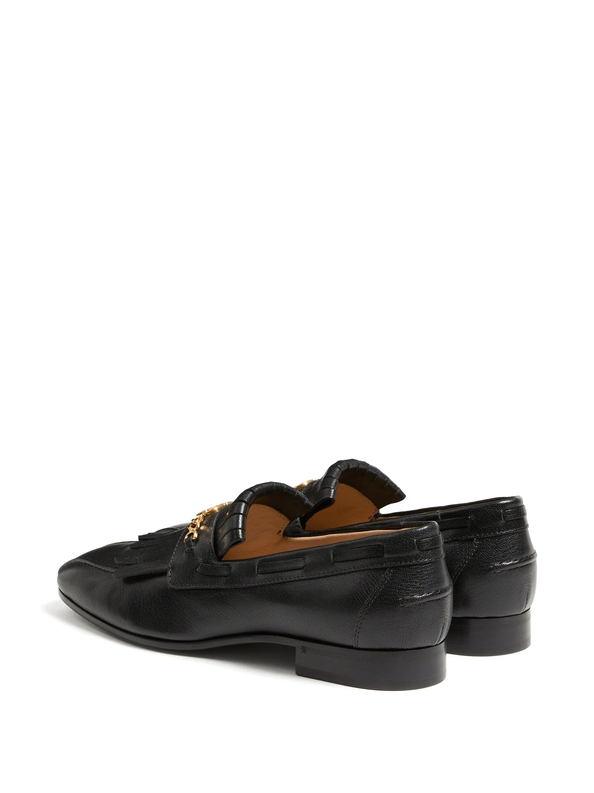 VLogo Signature fringed loafers - 3