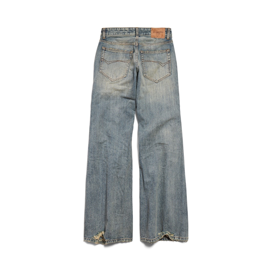 Women's Low Waist Baggy Pants in Blue - 2