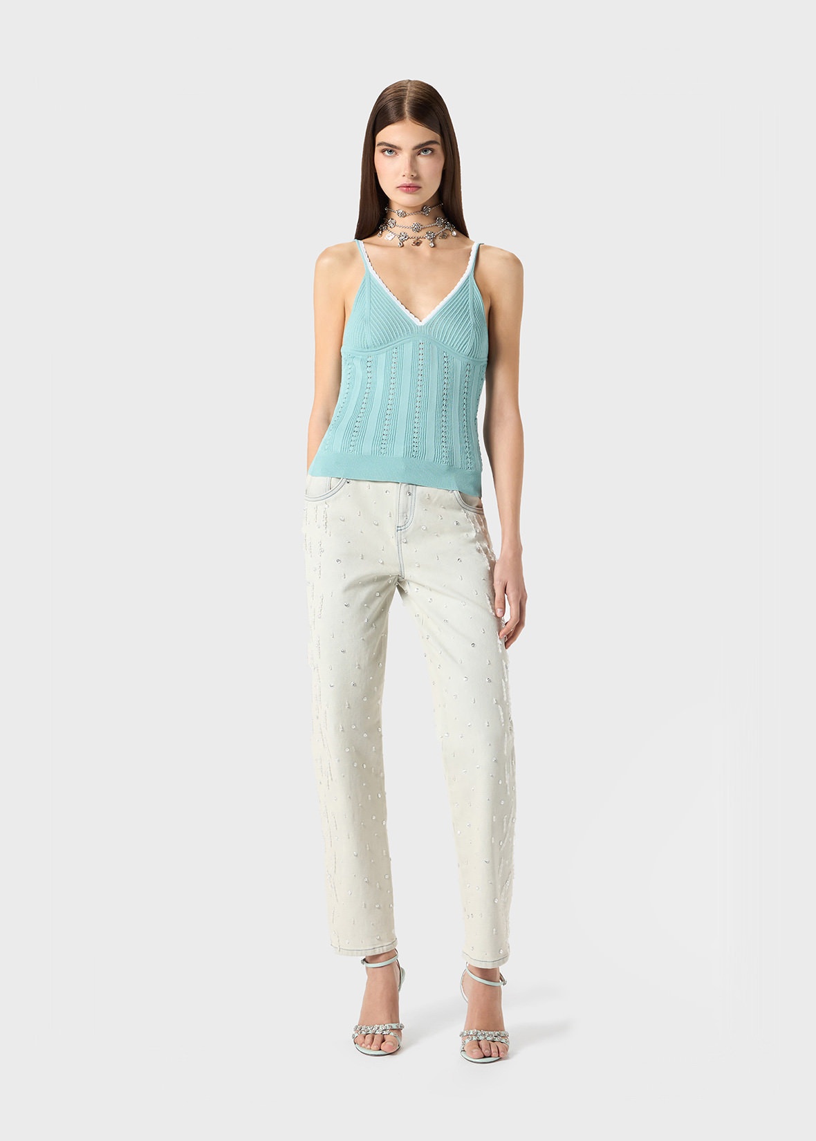 PERFORATED KNIT TOP - 2