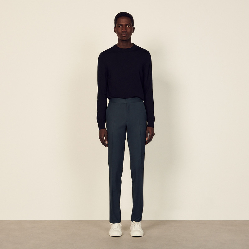 Straight-leg virgin wool pants 6