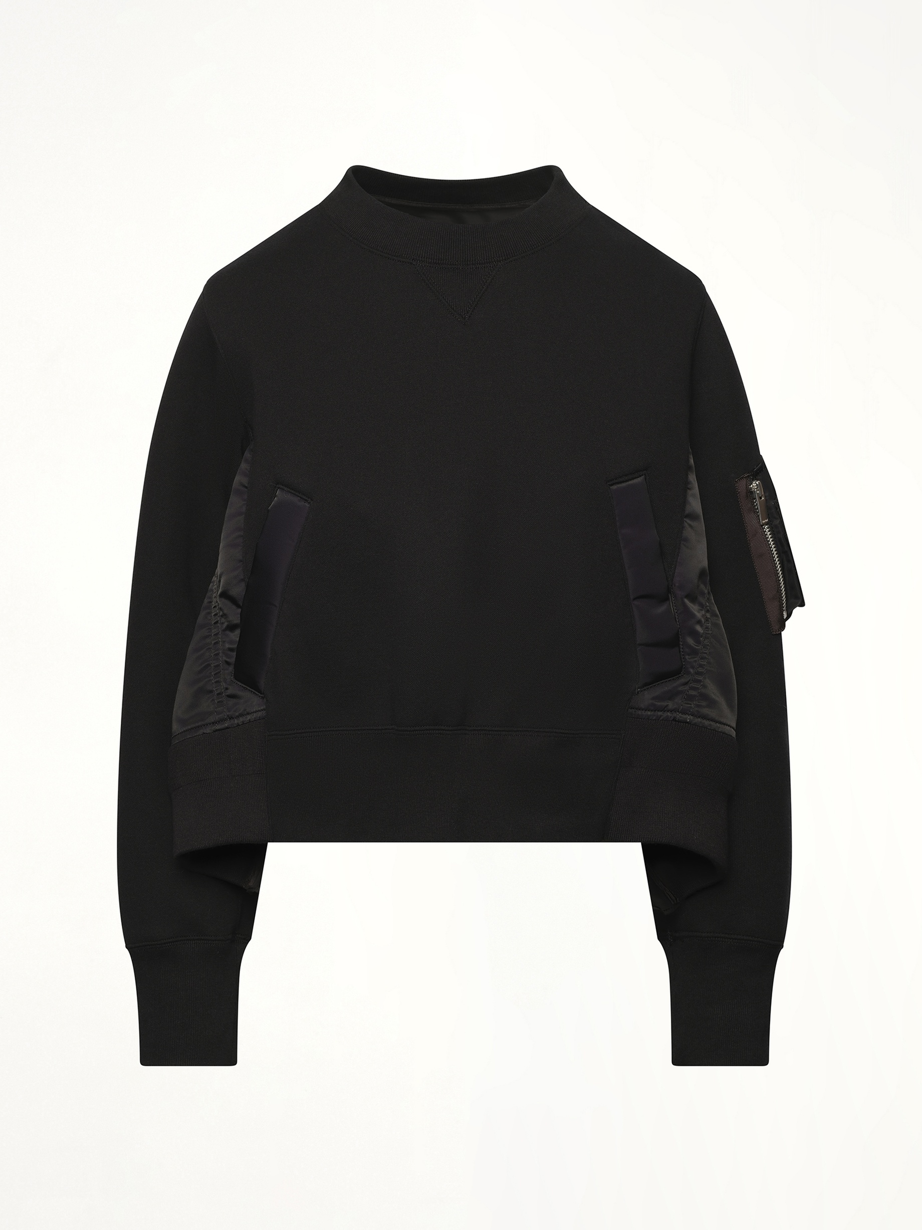 Sponge Sweat x Nylon Twill Pullover in Black/Black - 2