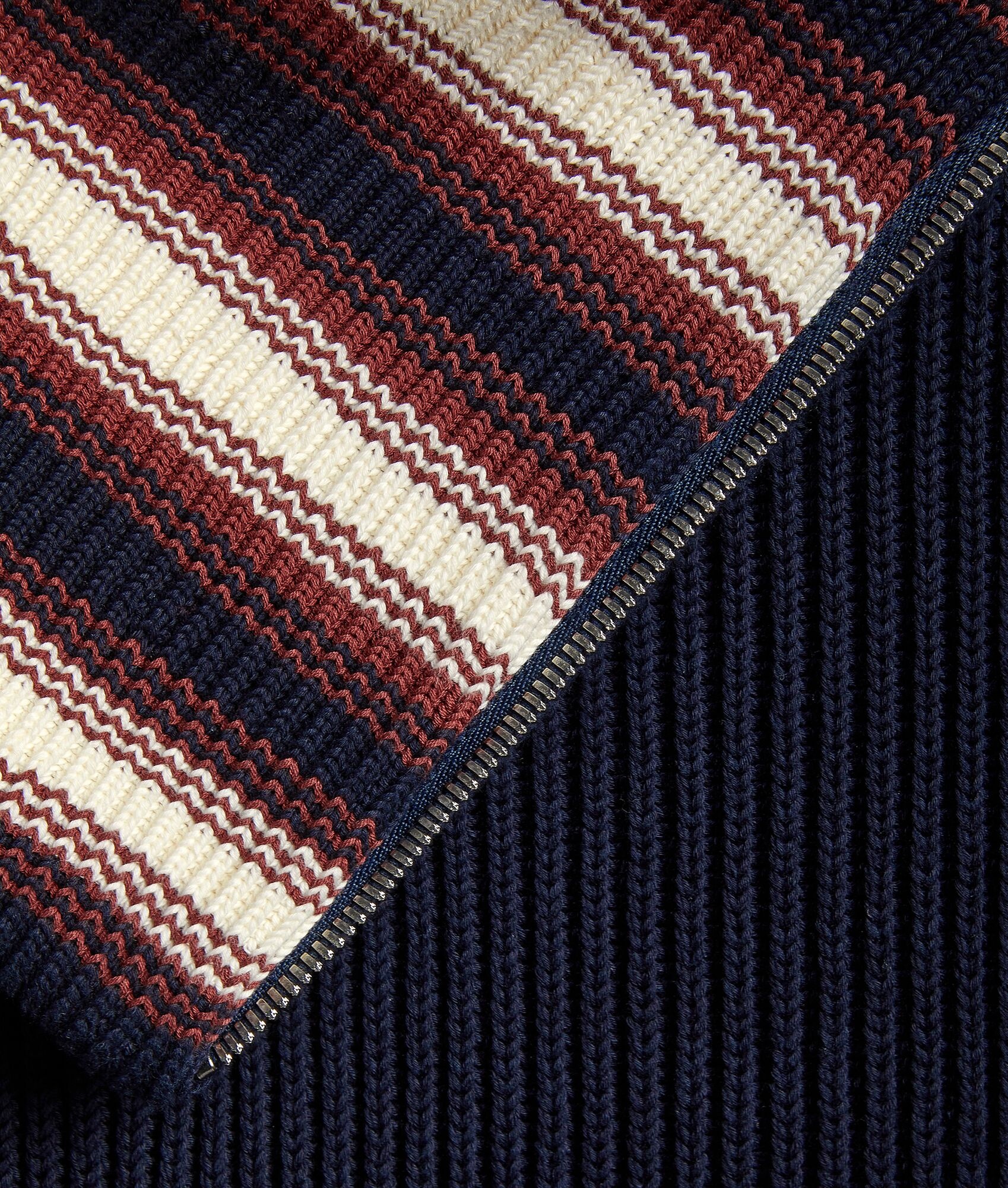 Cotton Striped Cardigan - 6