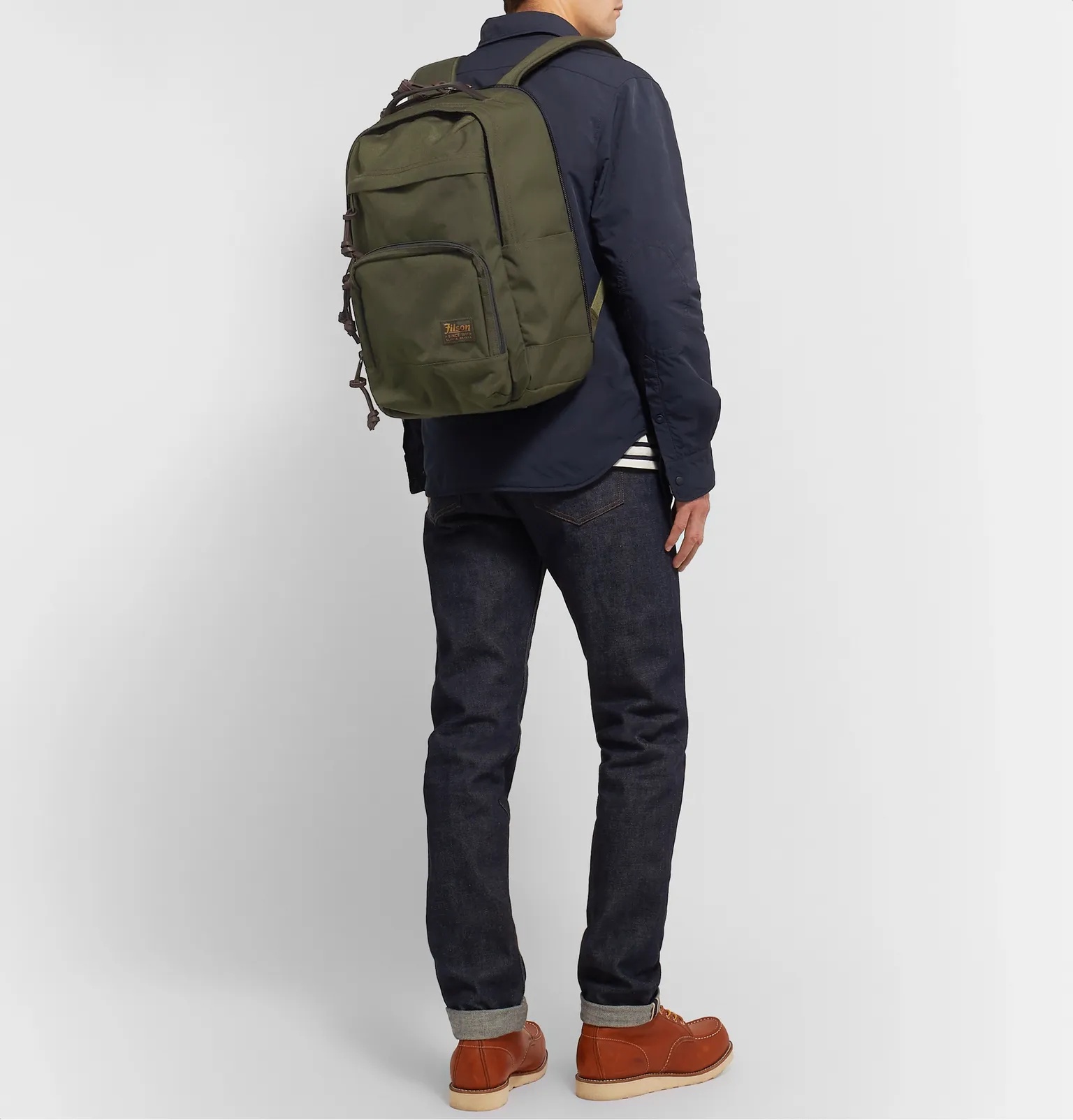 Dryden Leather-Trimmed CORDURA Backpack - 7