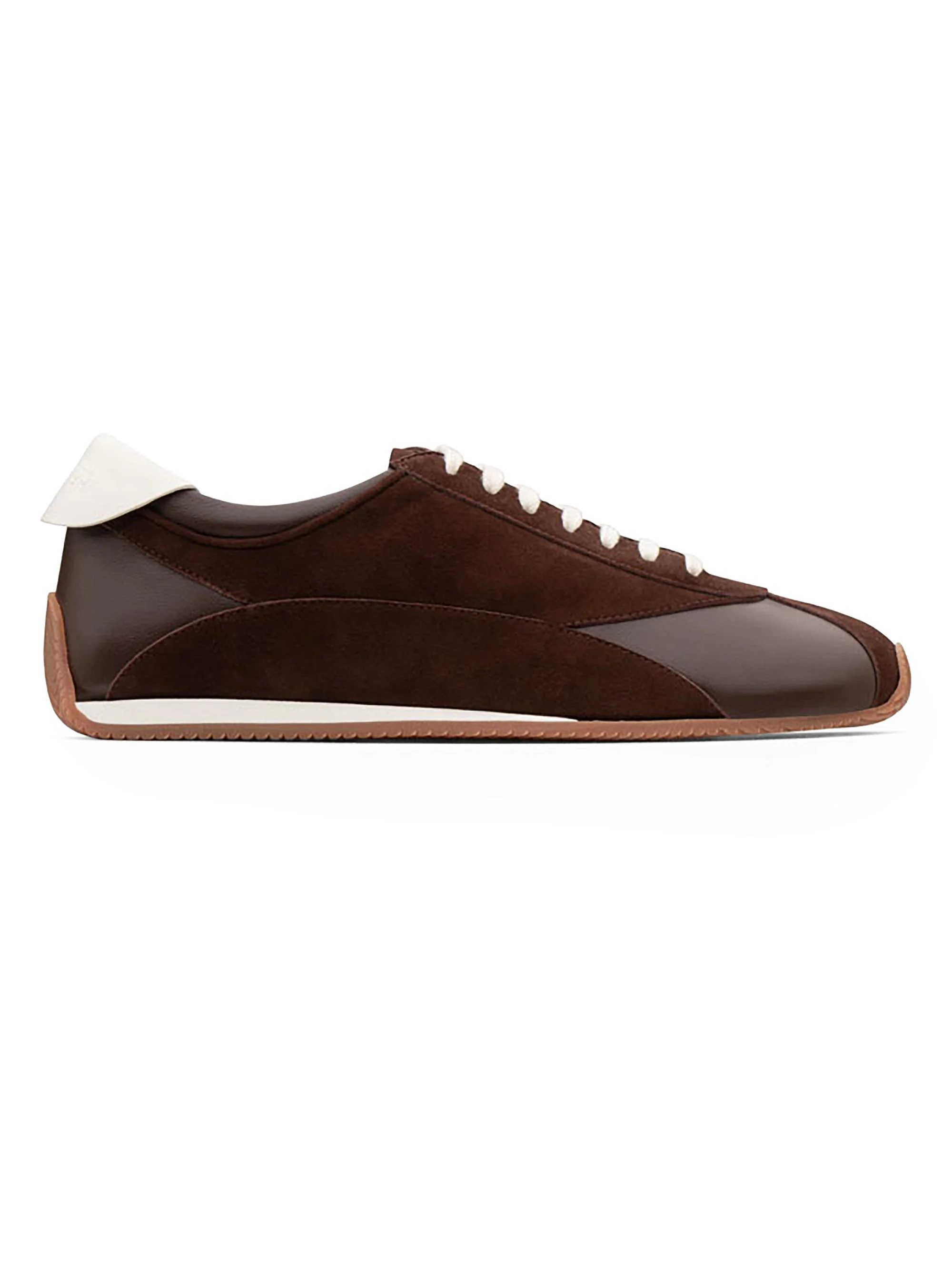 Women's Berenices Low-Top Suede & Leather Sneakers - Dark Chocolate Cream - 1