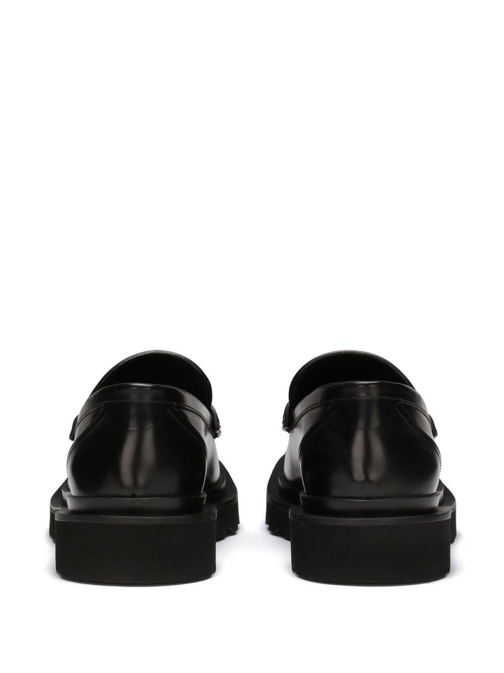 penny-slot leather loafers - 3