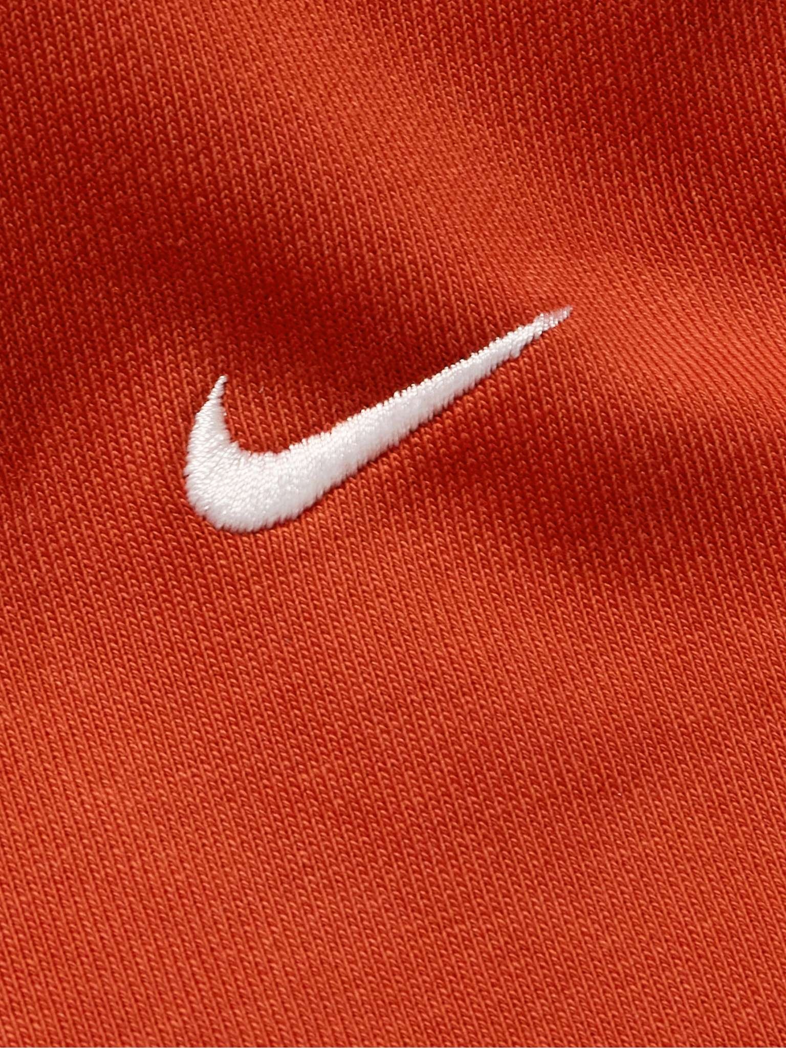 Solo Swoosh Logo-Embroidered Cotton-Blend Jersey Sweatshirt - 4