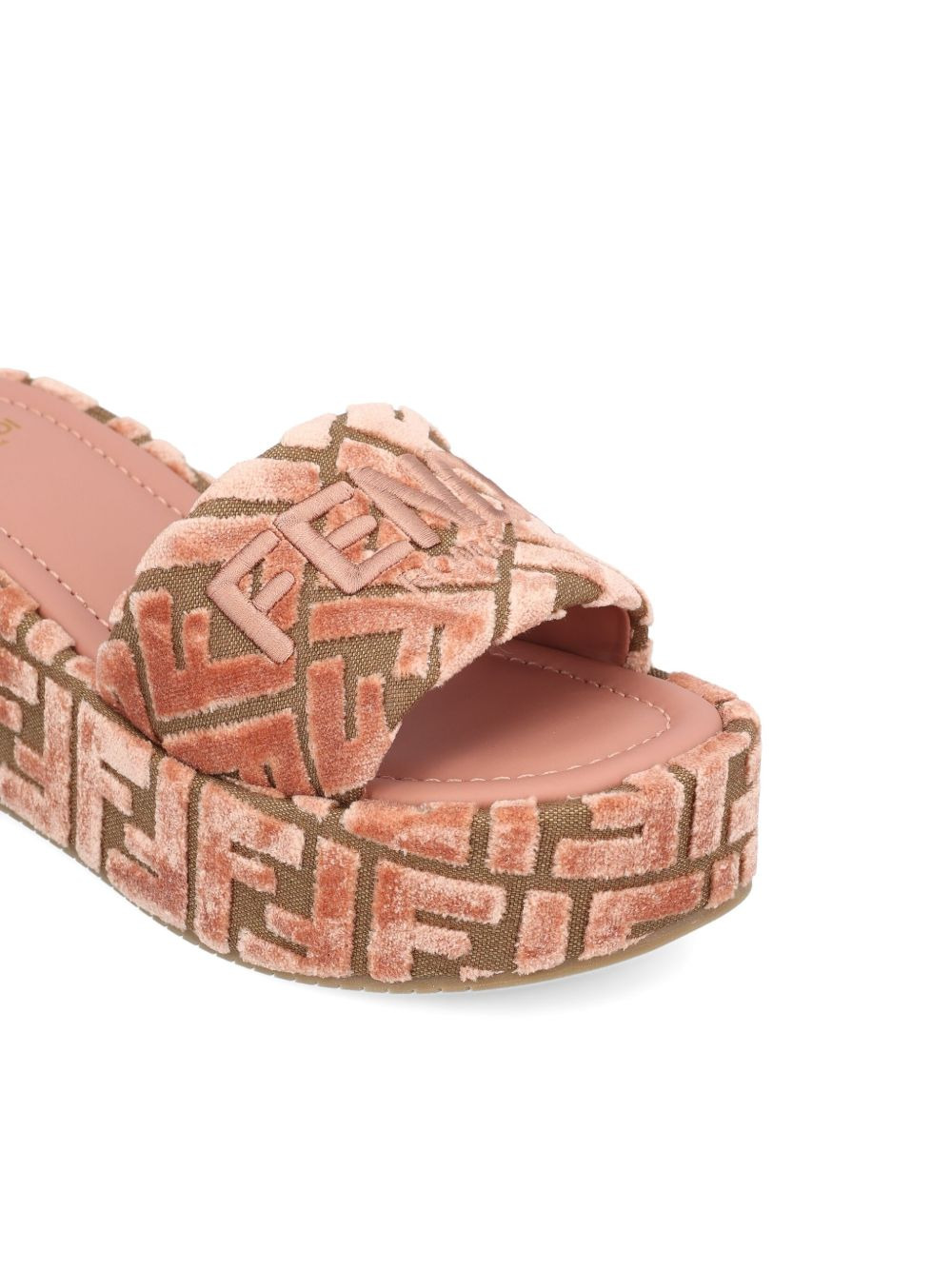 60mm Sunshine FF-jacquard platform sandals - 3