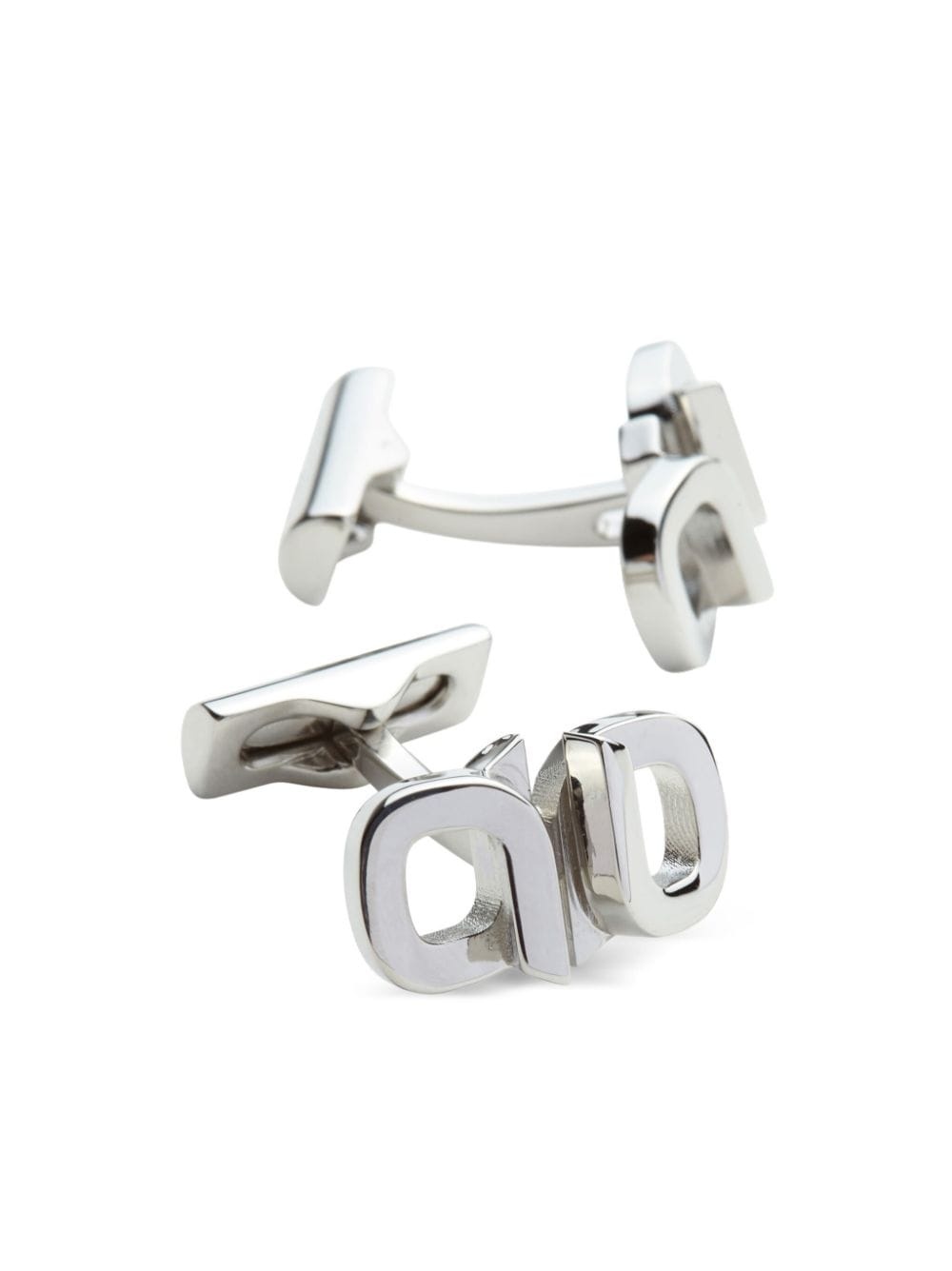 Gancini-buckle polished-finish cufflinks - 4