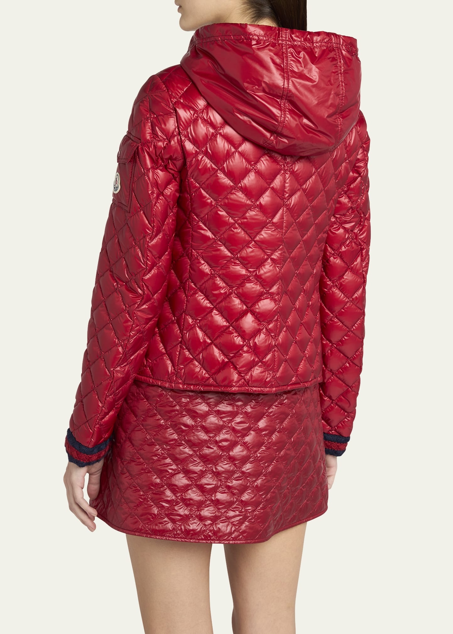 Corbelin Hooded Down Moto Jacket - 3
