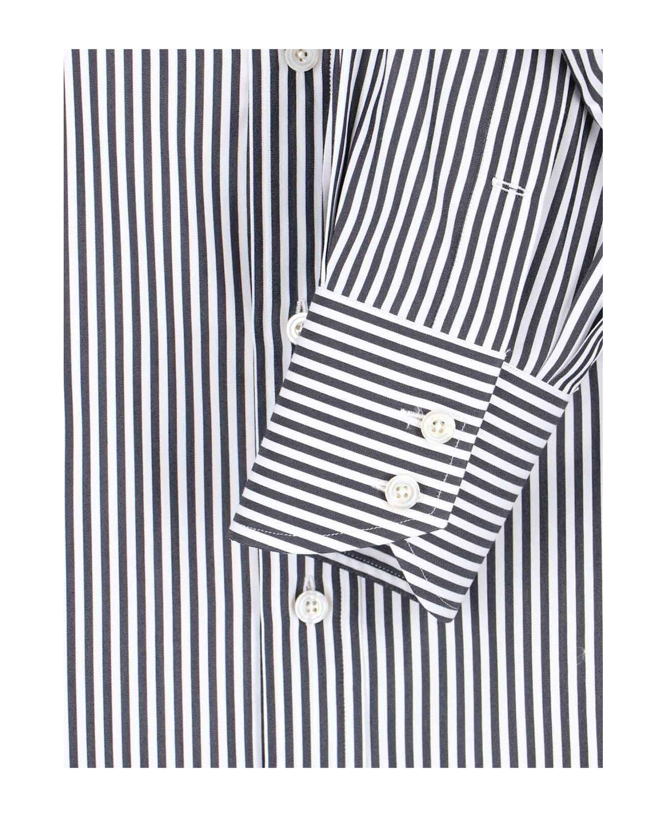 Striped Slim Shirt - 5