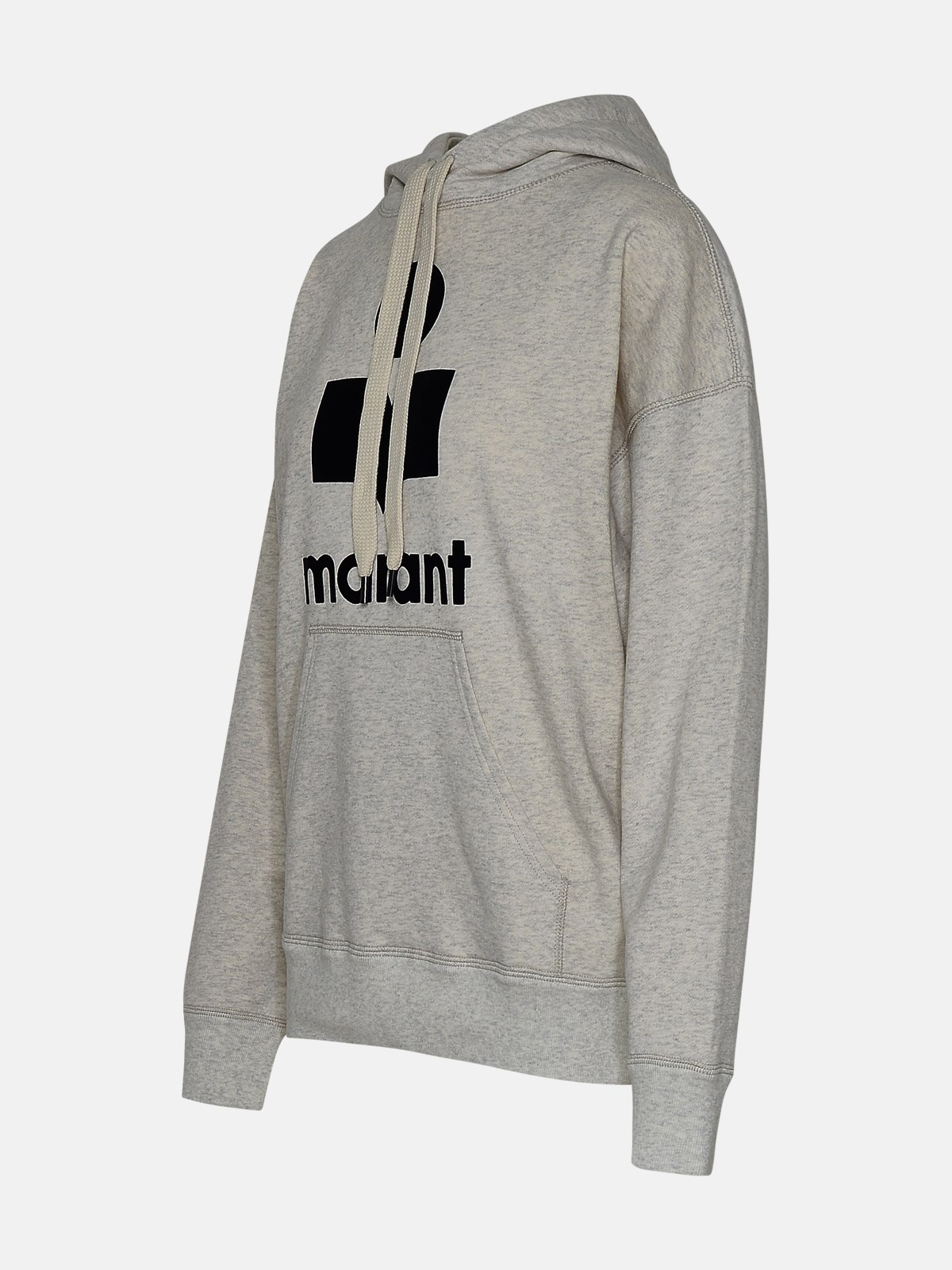 GRAY COTTON BLEND MANSEL SWEATSHIRT - 2