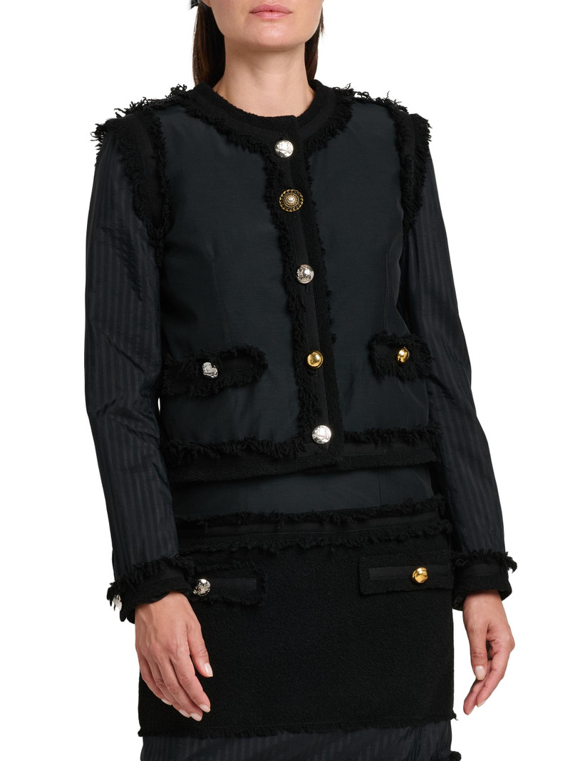 Women's Stretch Bouclé Lady Jacket - Multi Black 3