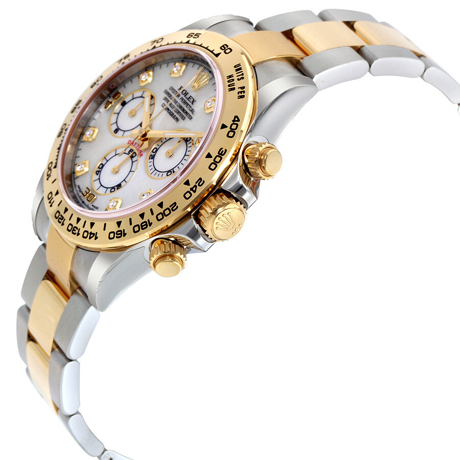 Pre-owned Rolex Cosmograph Daytona Chronograph Tachymeter Diamond Mother of Pearl Dial Men's Watch 1 - 2