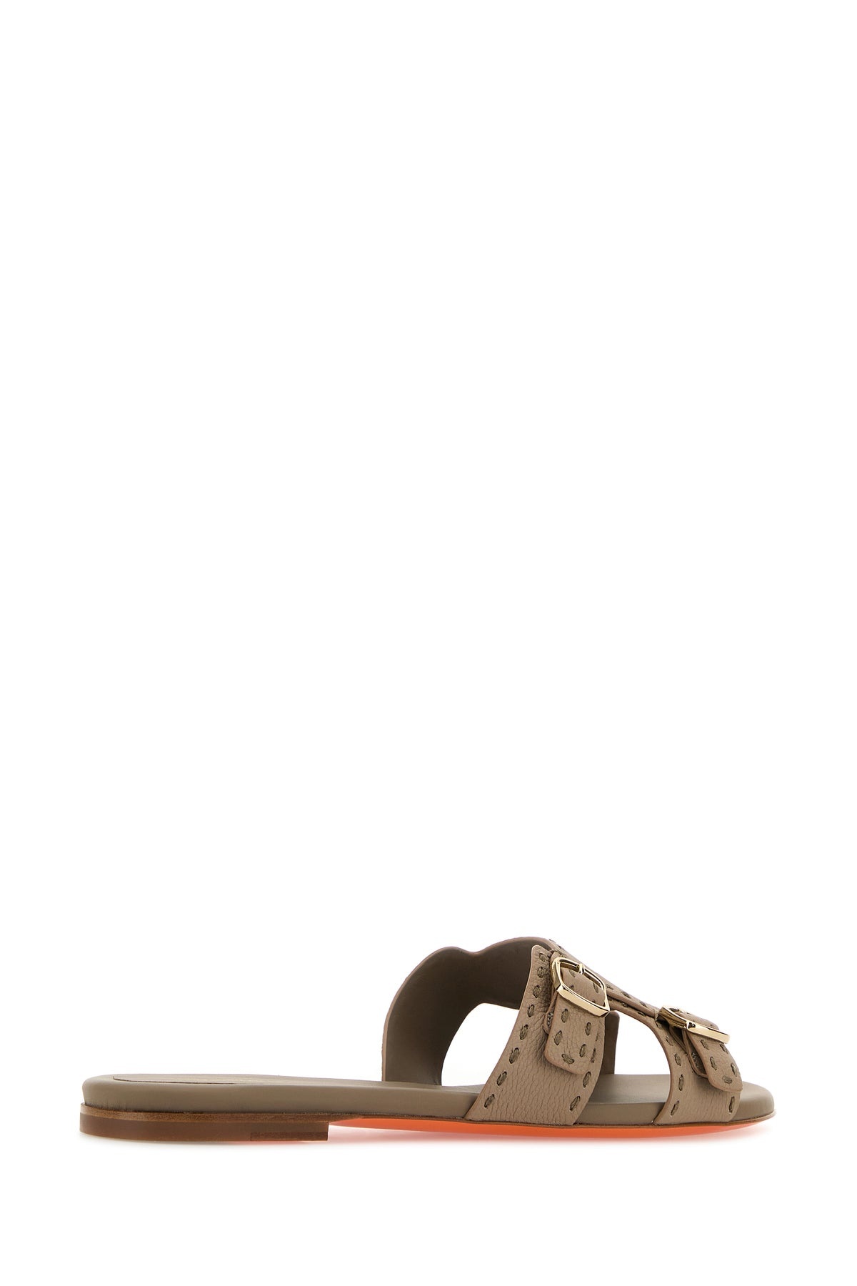 Cappuccino leather Didi slippers - 3