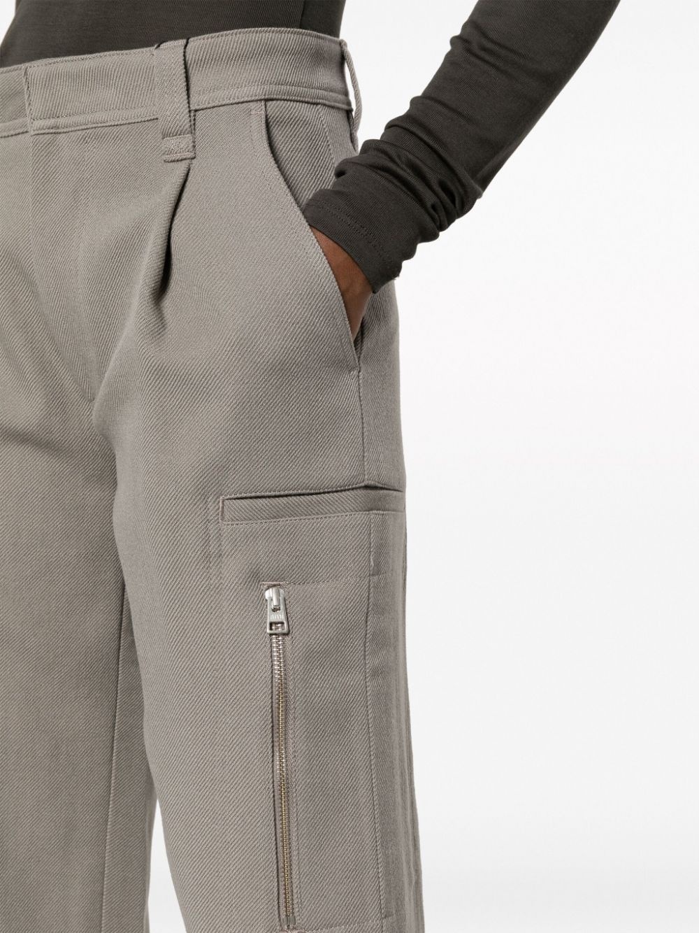 wide-leg virgin-wool trousers - 5