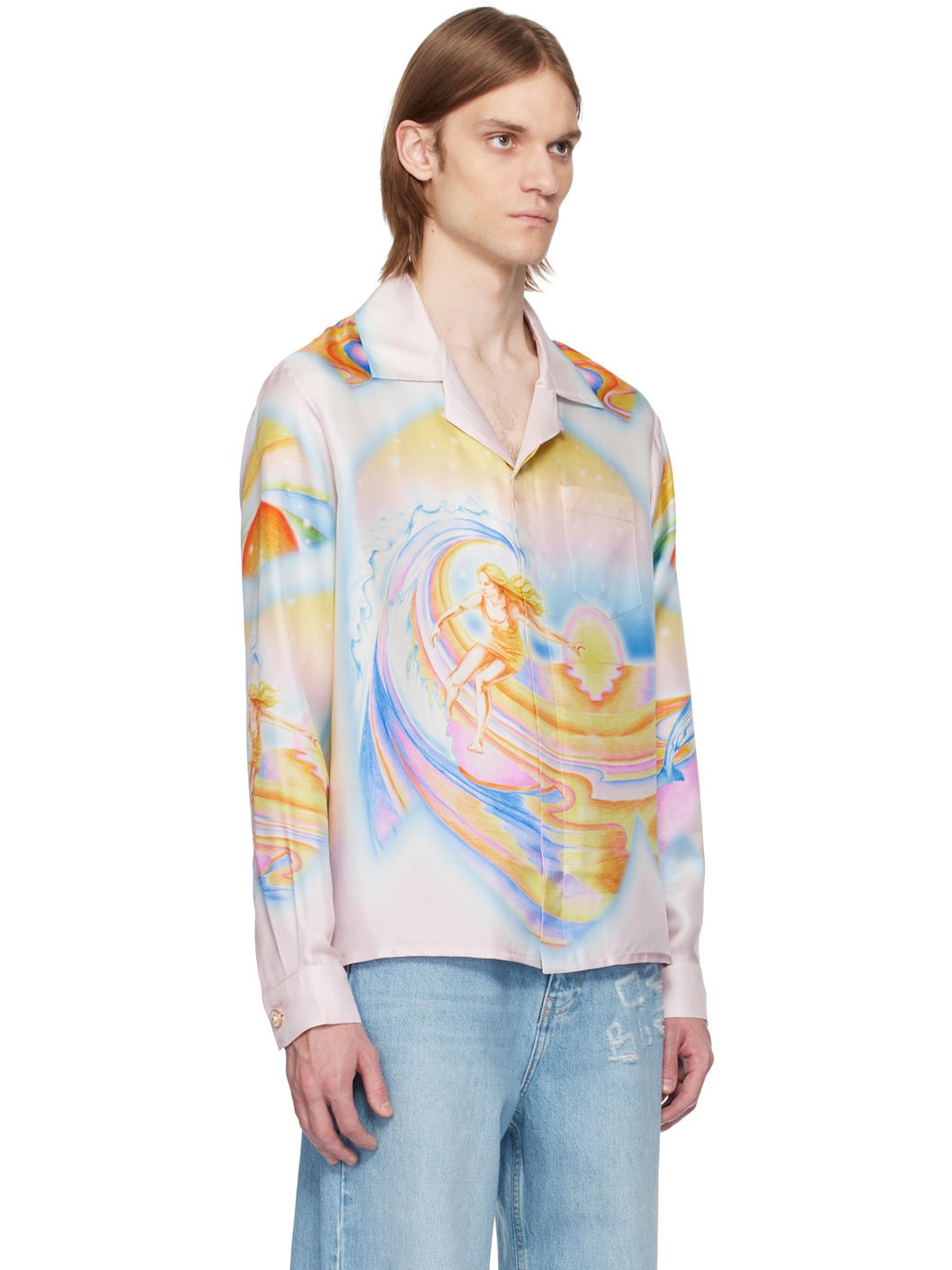 Multicolor Psychedelic Nirvana Silk Shirt - 2