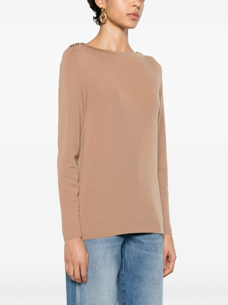 shoulder button cashmere jumper 3