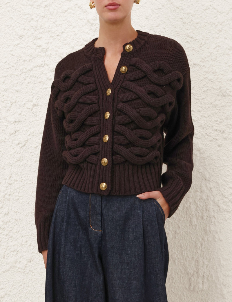 Zimmermann REBELLION CABLE CARDIGAN outlook