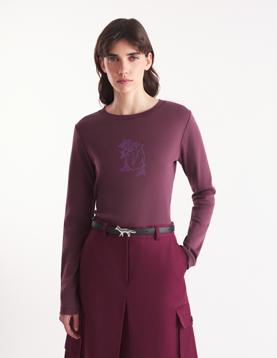 WOODLAND FOX LONG SLEEVES SLIM TEE-SHIRT - 3