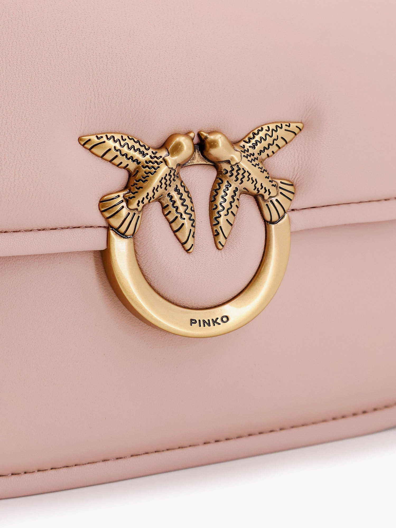 Pinko Love Box Leather Crossbody Bag - 5