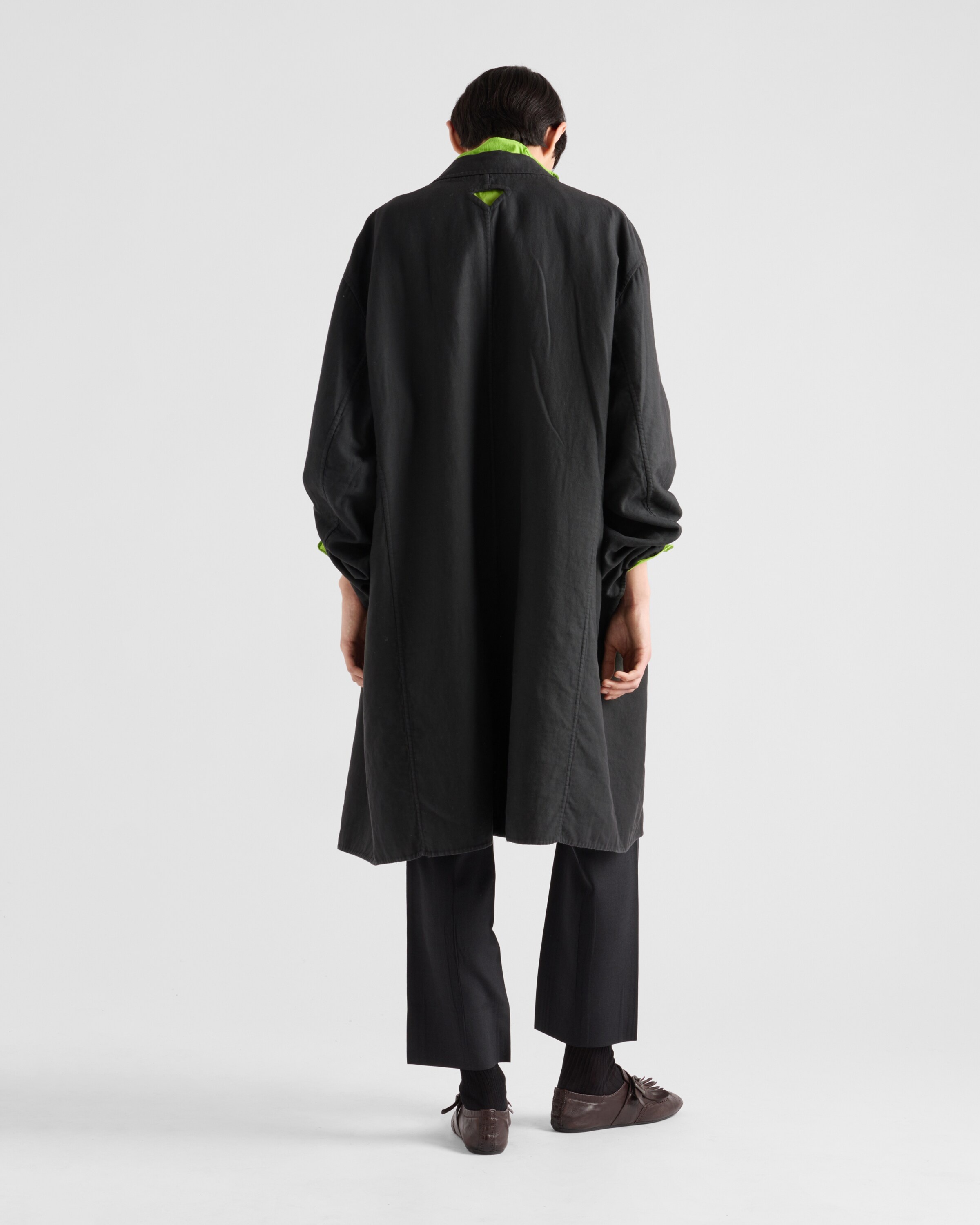 Single-breasted cotton coat - 5