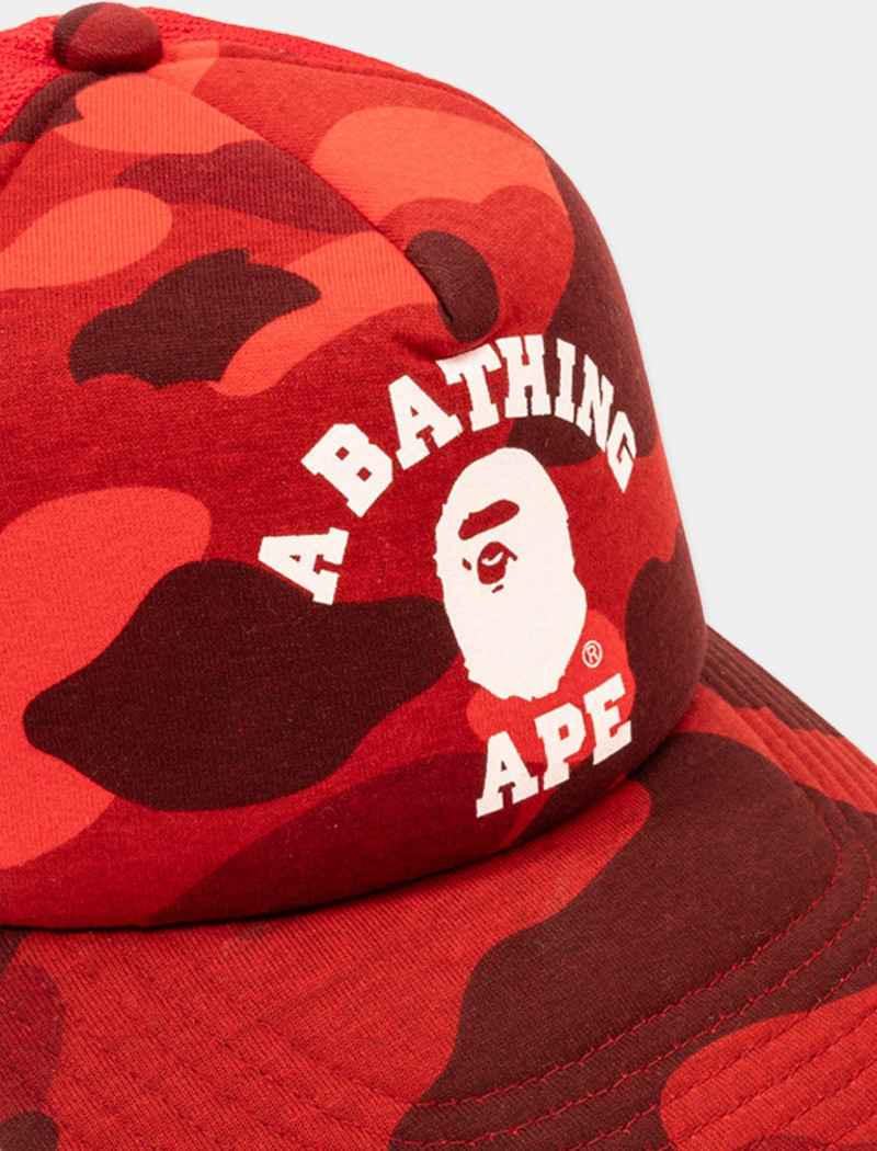 A BATHING APE® CAMO COLLEGE MESH CAP outlook