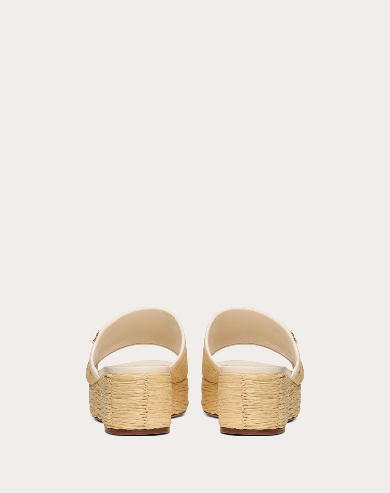 RAFFIA 45MM에 있는 RAFLOWER FLATFORM SLIDE SANDAL 3