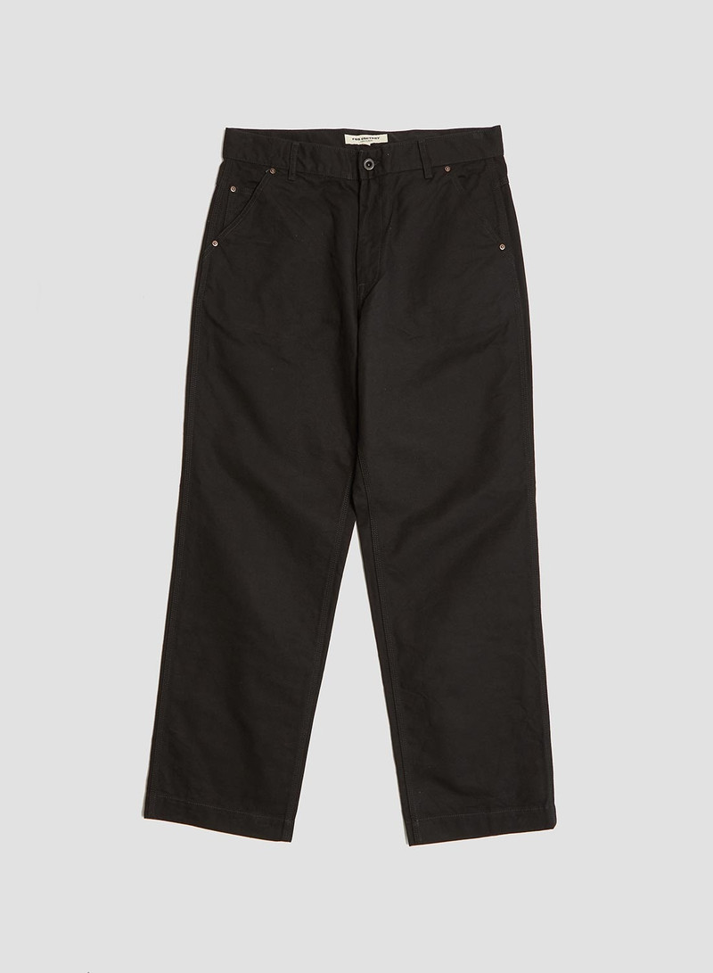 FOB Factory Cotton Duck Work Pant Black 1