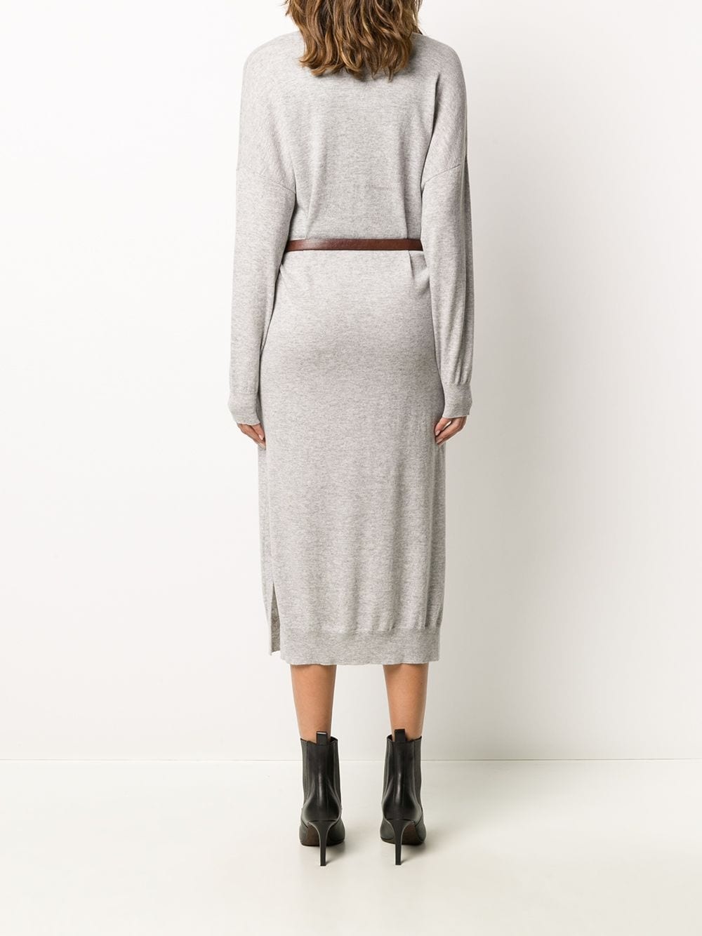 fine knit jumper dress - 4