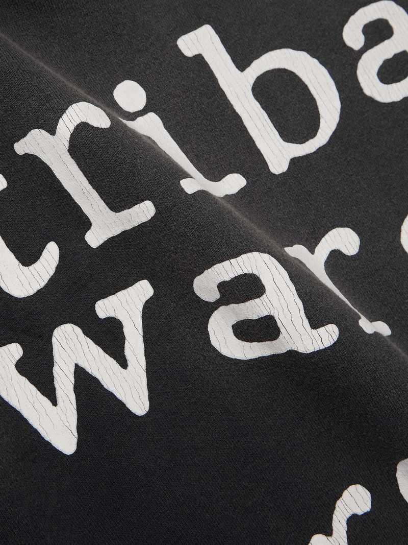 Logo-Print Distressed Cotton-Jersey Sweatshirt 4